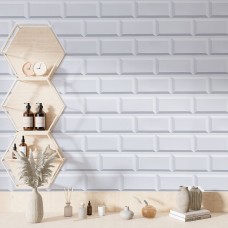 Декоративная ПВХ панель белый клинкерный кирпич 960х480х4мм SW-00001431