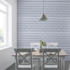 Декоративная ПВХ панель белый клинкерный кирпич 960х480х4мм SW-00001431