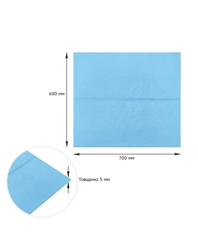 Самоклеюча 3D панель блакитні блоки 700х600х5мм (367) SW-00001465