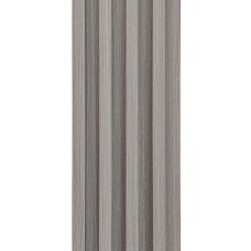 Декоративная стеновая рейка стальная серая 3000*160*23мм (D) SW-00001528