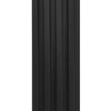 Декоративная стеновая рейка антрацит 3000*160*23мм (D) SW-00001532