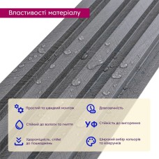 Декоративная стеновая рейка уголь 3000*160*23мм (D) SW-00001534