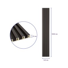 Декоративная стеновая рейка венге 3000*160*23мм (D) SW-00001537