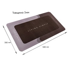 Влагопоглощающий коврик "Living Simple" 38*58CM*3MM (D) SW-00001572