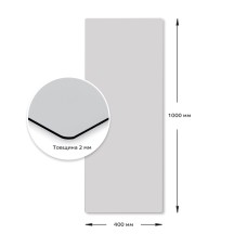 Зеркало акриловое самоклеющееся 400*1000мм*2мм SW-00001597