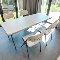 Складной стул (стандартный тип) 47,5*59*86,5см белый SW-00001607