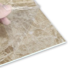 Декоративная ПВХ плита кремовый мрамор 600*600*3mm (S) SW-00001619