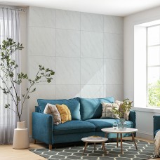 Декоративная ПВХ плита белый мрамор 600*600*3mm (S) SW-00001620