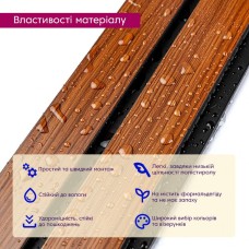 Декоративная PS рейка 2900*120*12мм (D) SW-00001746