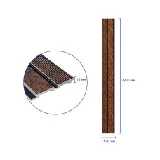 Декоративная PS рейка 2900*120*12мм (D) SW-00001747