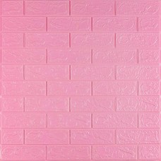 Самоклеющаяся 3D панель под розовый кирпич 3080х700х3мм SW-00001757