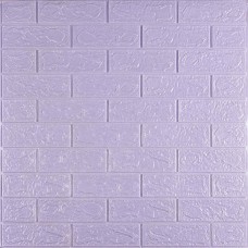 Самоклеющаяся 3D панель под светло-фиолетовый кирпич 3080х700х3мм SW-00001758