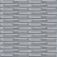 Самоклеющаяся 3D панель кладка серебро 3080х700х5мм SW-00001760