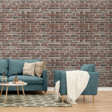 Самоклеющаяся 3D панель под красный екатеринослав кирпич 3080x700x3мм SW-00001761