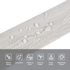 Молдинг виниловый самоклеющийся матовый 5000*100*2мм (D) SW-00001794