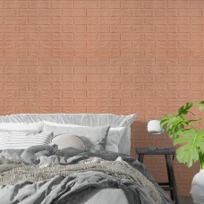 3D панель самоклеющаяся кирпич пудра 700х770х5мм SW-00001801