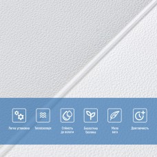 Панель стеновая 3D 700х700х5мм Lichi square white (D) SW-00001802