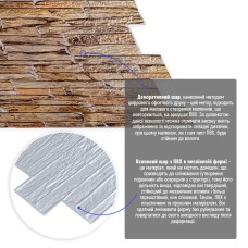 Декоративная ПВХ панель 960*480*4мм (D) SW-00001837