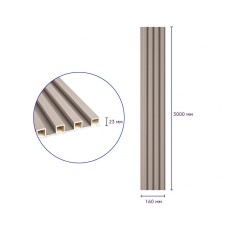 Декоративная стеновая рейка 3000*160*23мм (D) SW-00001859