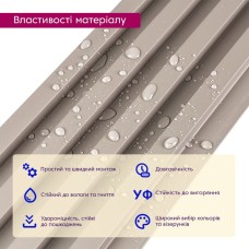 Декоративная стеновая рейка 3000*160*23мм (D) SW-00001859