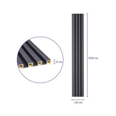 Декоративная стеновая рейка 3000*160*23мм (D) SW-00001861