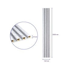 Декоративная стеновая рейка 3000*160*23мм (D) SW-00001862