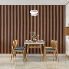 Декоративная WPC круглая стеновая рейка 3000*152*15мм (D) SW-00001872