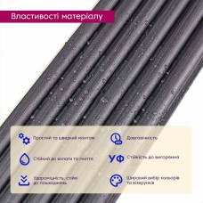 Декоративная WPC круглая стеновая рейка 3000*152*15мм (D) SW-00001873