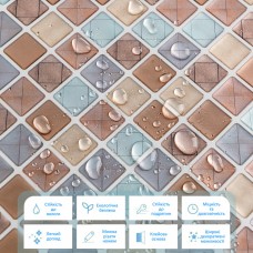 Самоклеющаяся полиуретановая плитка 235х235х1мм (D) SW-00001939