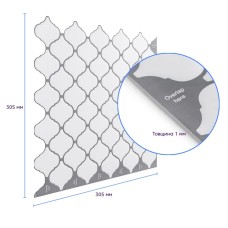 Самоклеющаяся полиуретановая плитка 305х305х1мм (D) SW-00001941