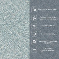 Обои самоклеющиеся 2800*500*2,5мм YM-10 BLUE WHITE (D) SW-00002021