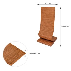 Самоклеющаяся 3D панель под дерево 19600х700х3мм SW-00002223