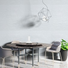 Самоклеящаяся декоративная 3D панель камень Белый рваный кирпич 700х770х5мм (155) SW-00000484