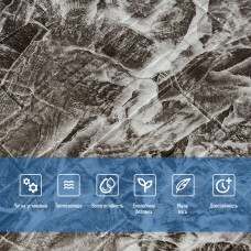 Самоклеящаяся декоративная 3D панель камень Серый рваный кирпич 700х770х5мм (158) SW-00000487