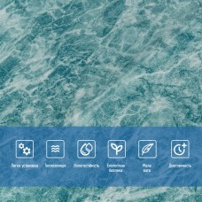 Декоративная 3D панель самоклейка Морская мраморная плитка 700x700x4мм (362) SW-00000530