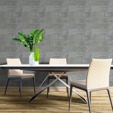 Самоклеящаяся декоративная 3D панель камень серебро 700х700х6мм (153) SW-00000187