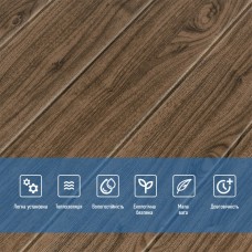 Декоративная 3D панель самоклейка под темный дуб 700x700x5мм (083) SW-00000018