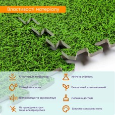 Пол пазл - модульное напольное покрытие 600x600x10мм зеленая трава (МР4) SW-00000153