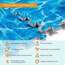 Пол пазл - модульное напольное покрытие 600x600x10мм океан (МР5) SW-00000141