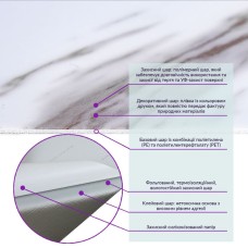 Самоклеющаяся виниловая плитка 600х300х1,5мм, цена за 1 шт. (СВП-111) Глянец SW-00000500