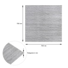 Самоклеющаяся декоративная 3D панель дерево белое 700x700x6мм (383) SW-00000652