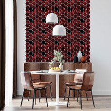 Декоративная ПВХ плитка на самоклейке соты 280х300х5мм, цена за 1 шт. (СПП-503) SW-00000667