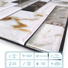 Декоративная ПВХ плитка на самоклейке квадрат 300х300х5мм, цена за 1 шт. (СПП-602) SW-00000669