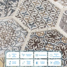 Декоративная ПВХ плитка на самоклейке соты 280х300х5мм, цена за 1 шт. (СПП-504) SW-00000673