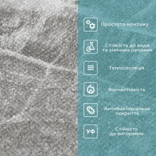 Самоклеющиеся обои черный мрамор 2800х450х1,8мм SW-00000730