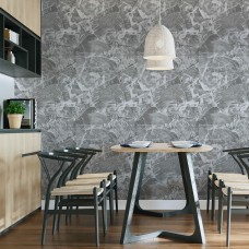 Самоклеющиеся обои черный мрамор 2800х450х1,8мм SW-00000730