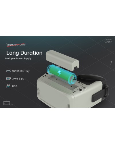 Окуляри FPV Skyzone Cobra X V4 Diversity DVR 5.8GHz 56CH L,X Band (COBRAX5G)