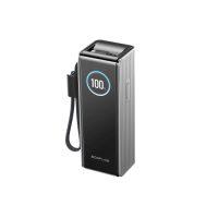 Павербанк EcoFlow RAPID Power Bank з кабелями 25000mAh сріблястий