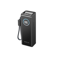 Павербанк EcoFlow RAPID Power Bank с кабелями 25000mAh черный