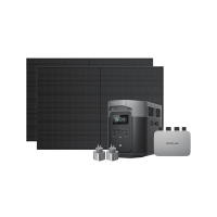 Комплект EcoFlow PowerStream – микроинвертор 800W + зарядная станция Delta Max 2000 и солнечные панели 2х400